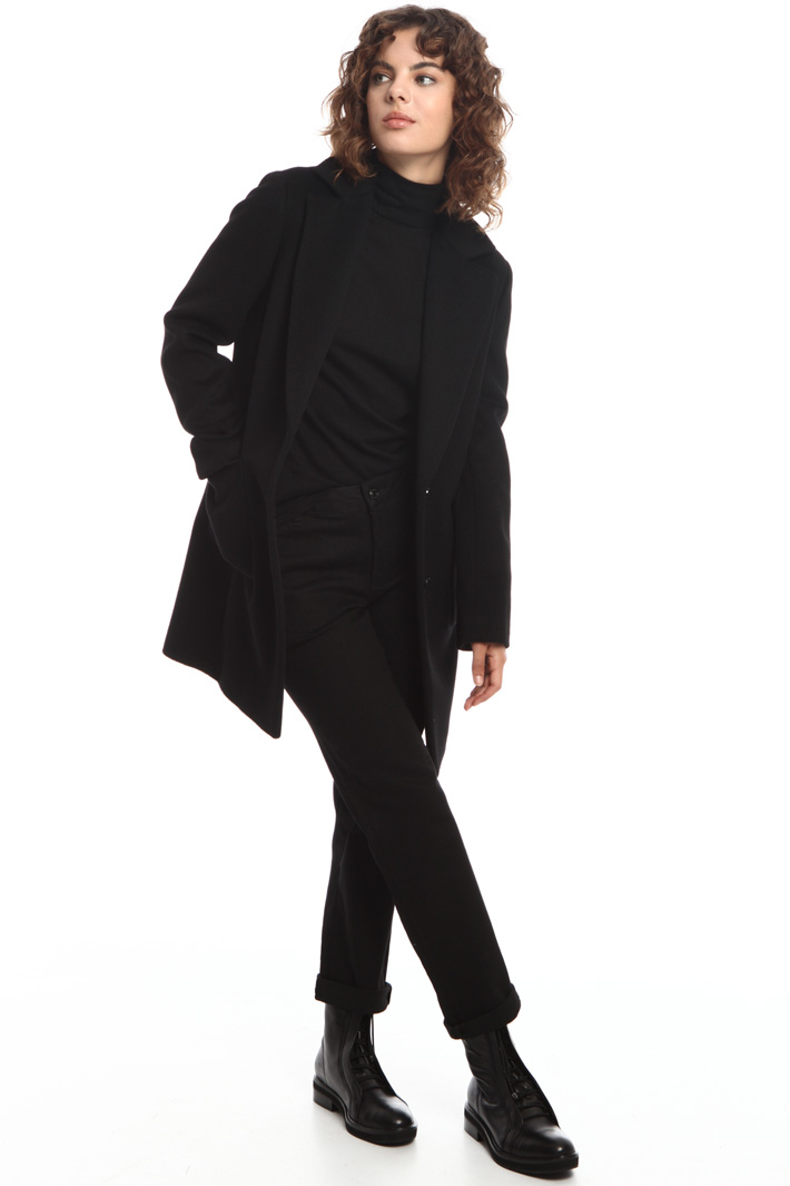 Wool blend top with bow-neck Intrend Wool blend top with bow-neck Intrend