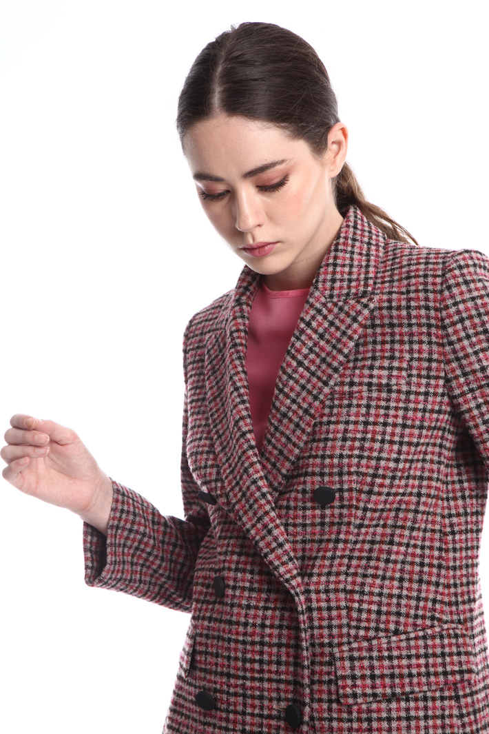 Double-breasted bouclé blazer Intrend Double-breasted bouclé blazer Intrend