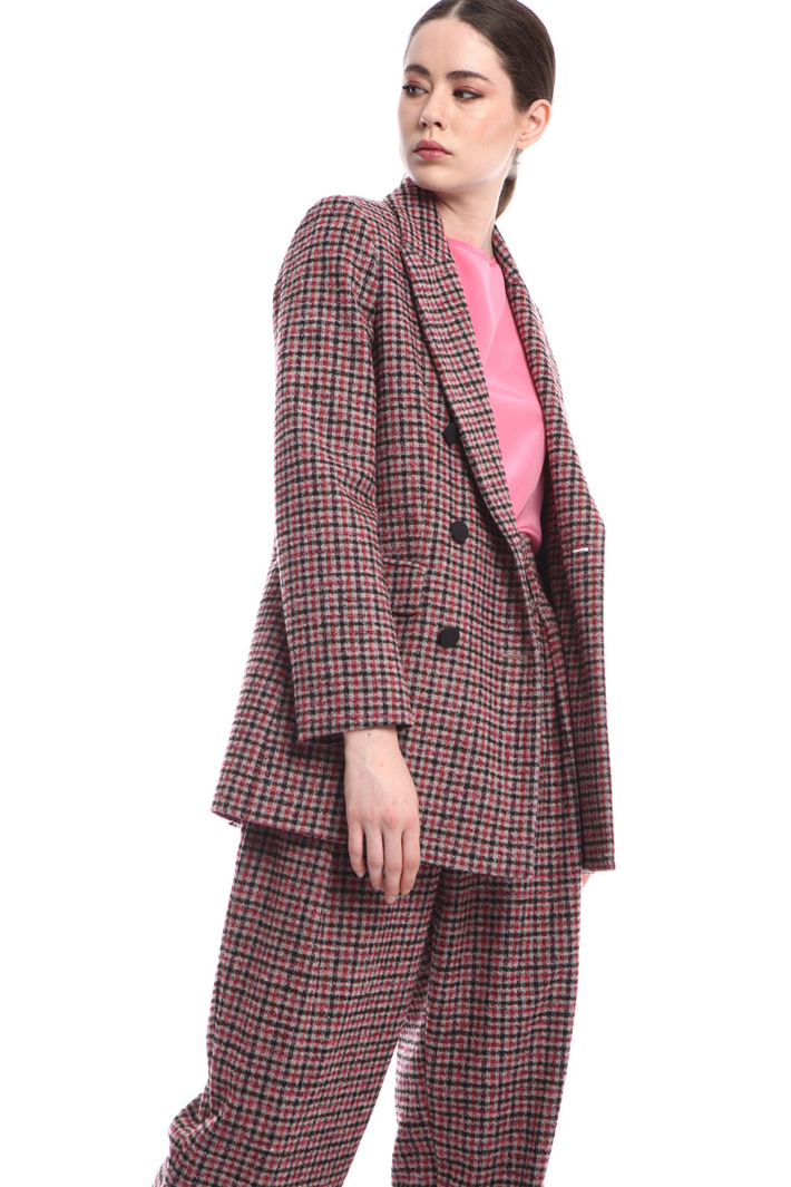 Double-breasted bouclé blazer Intrend Double-breasted bouclé blazer Intrend