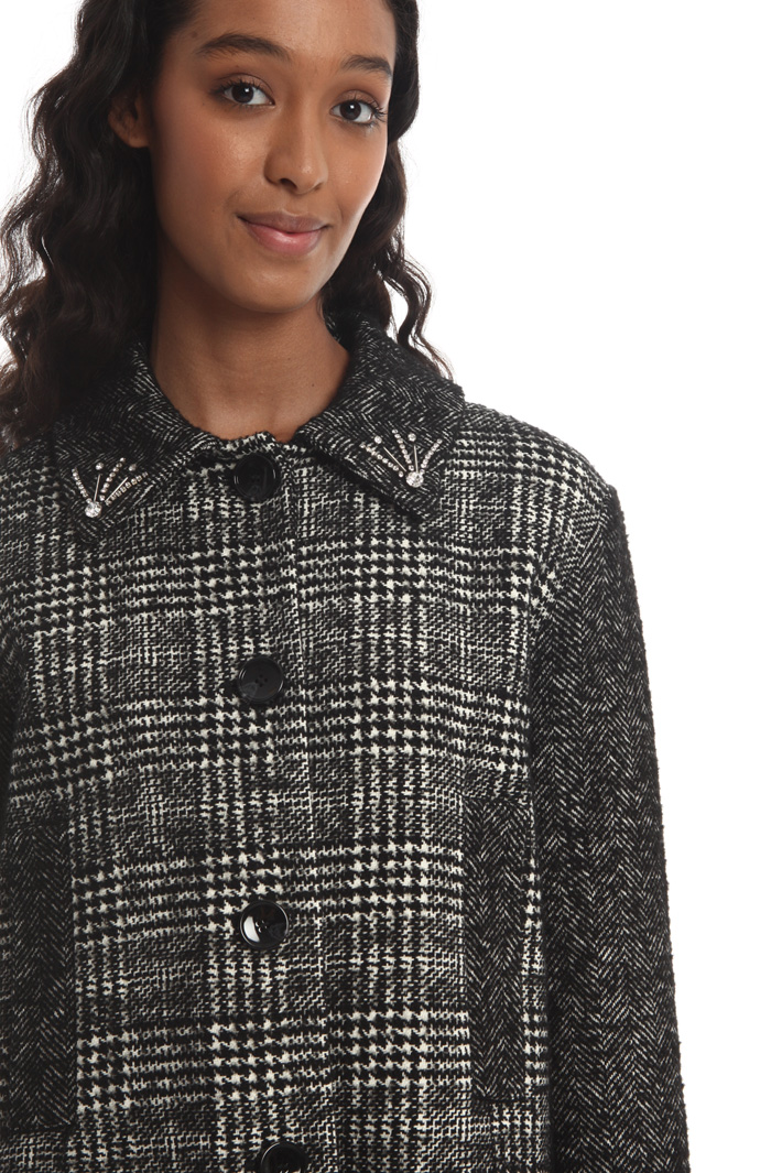 Yarn-dyed wool blend coat Intrend Yarn-dyed wool blend coat Intrend