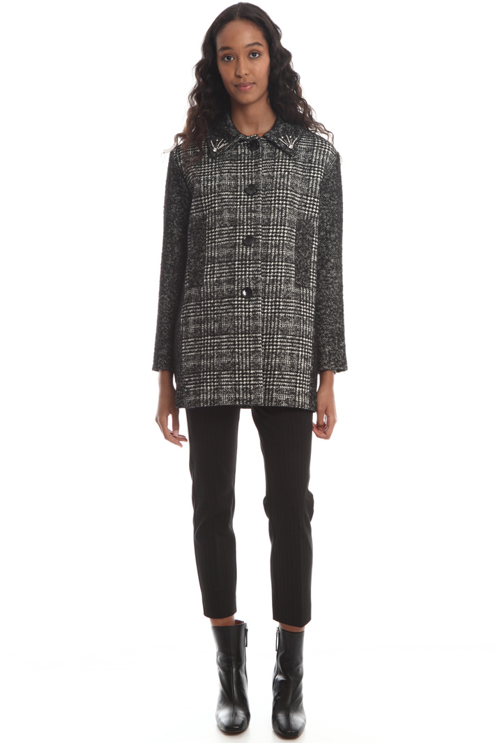 Yarn-dyed wool blend coat Intrend Yarn-dyed wool blend coat Intrend