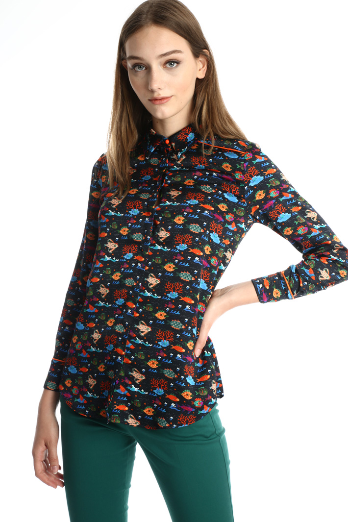Fluid printed shirt Intrend Fluid printed shirt Intrend