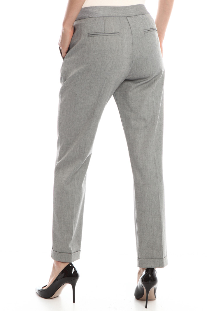 Slim-fit trousers with turn-up Intrend Slim-fit trousers with turn-up Intrend
