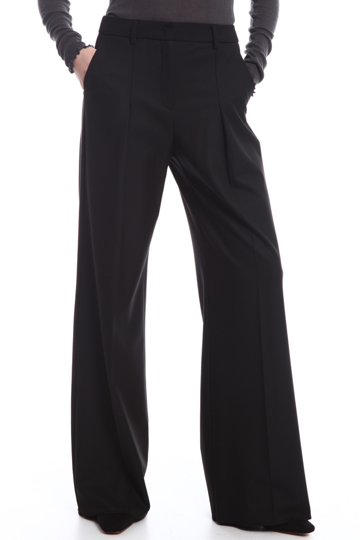 Wide-leg trousers with darts Intrend Wide-leg trousers with darts Intrend