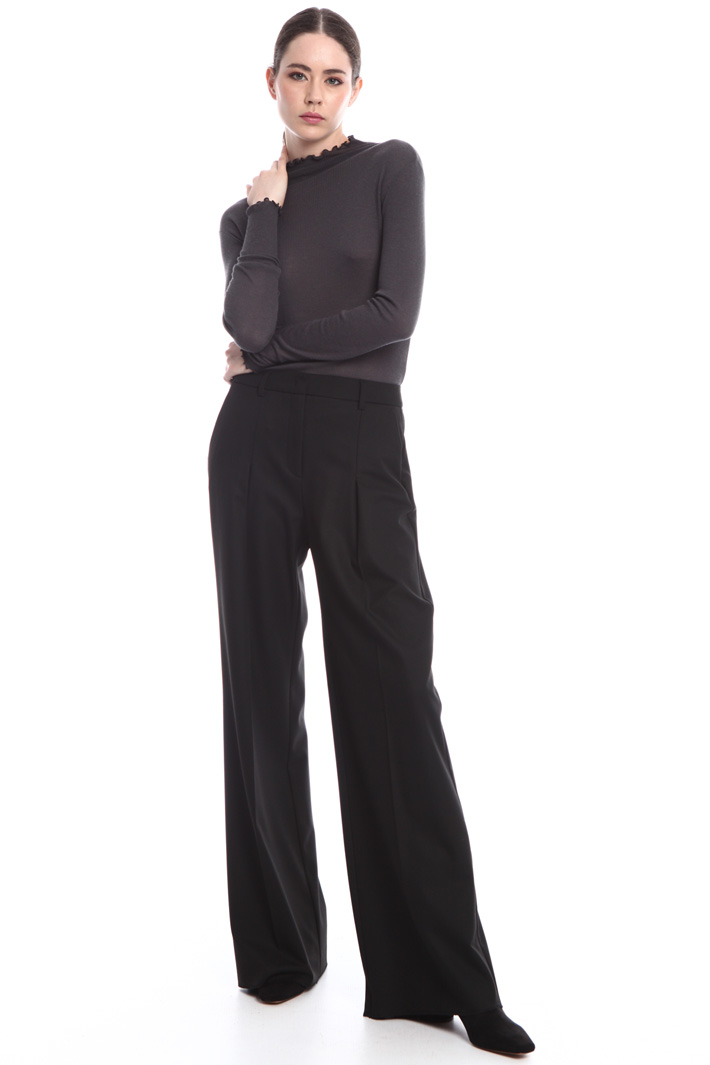 Wide-leg trousers with darts Intrend Wide-leg trousers with darts Intrend