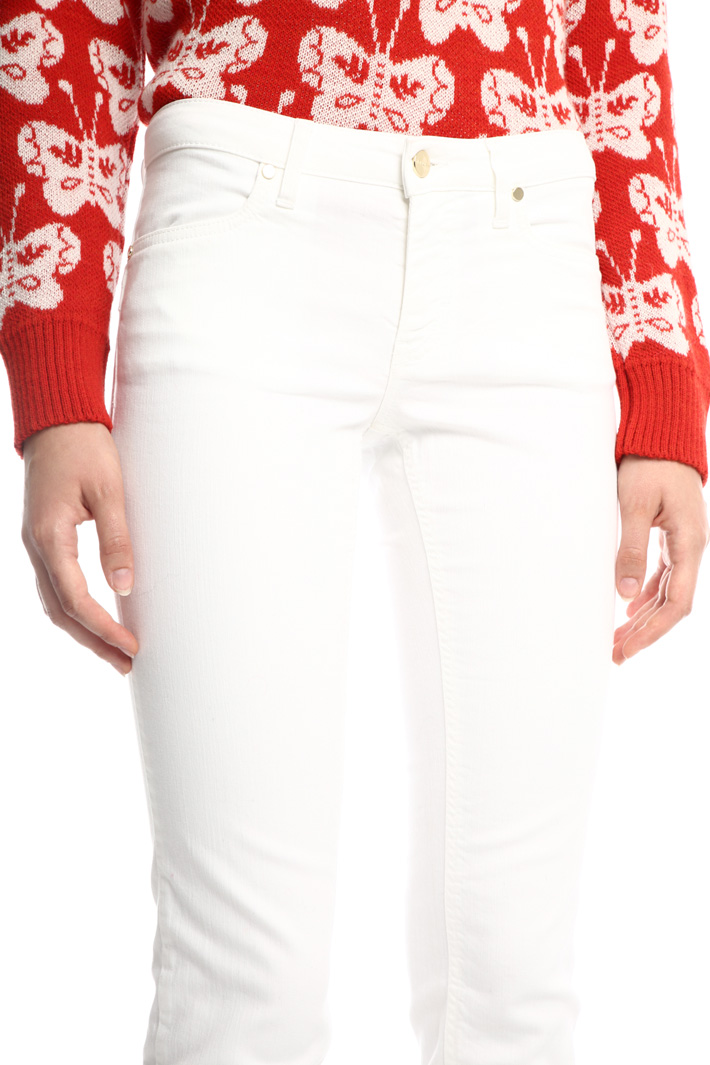 Fringed cotton trousers Intrend Fringed cotton trousers Intrend