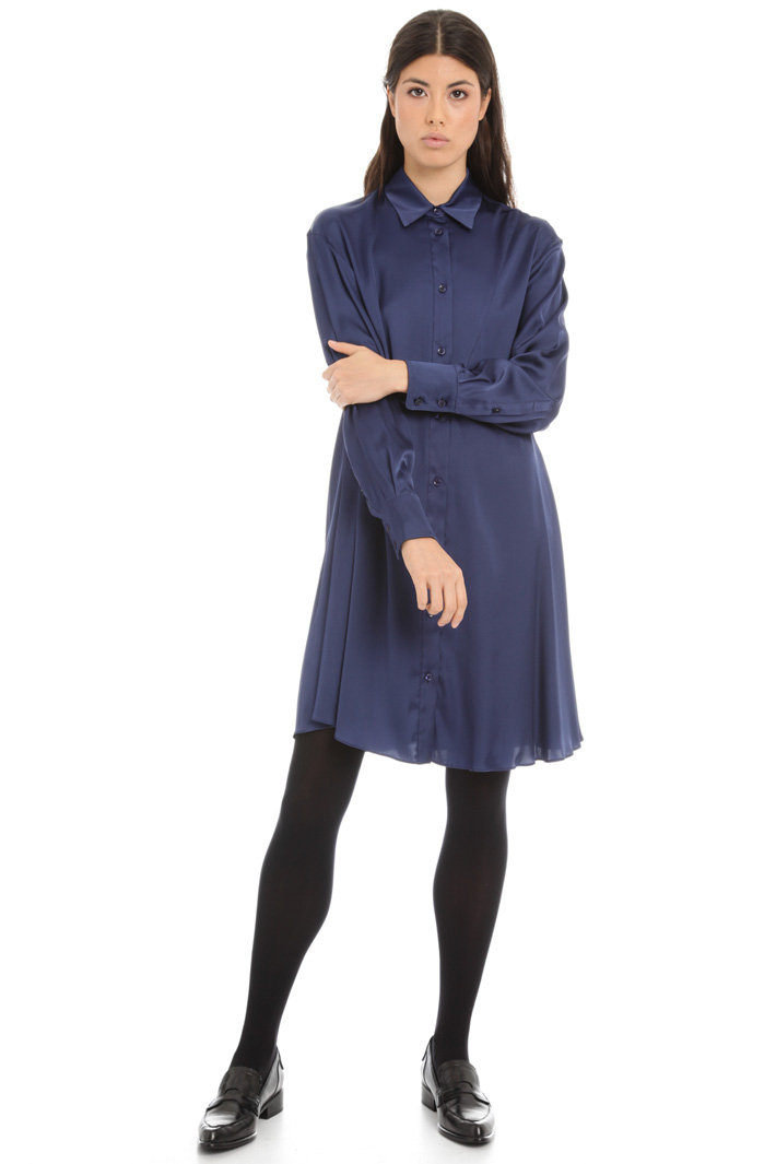 Satin chemisier dress Intrend Satin chemisier dress Intrend