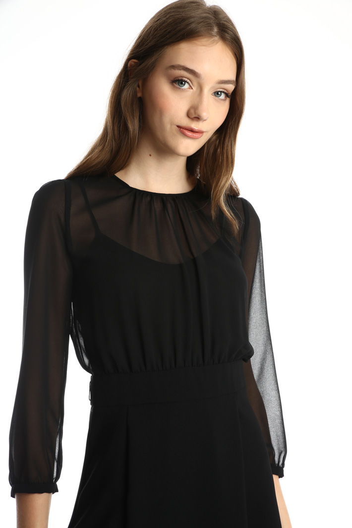 Georgette and sablé dress Intrend Georgette and sablé dress Intrend