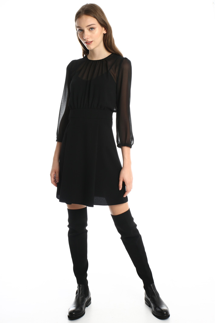 Georgette and sablé dress Intrend Georgette and sablé dress Intrend