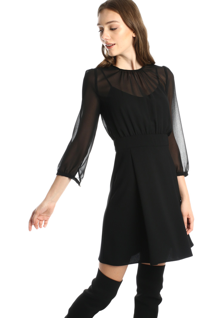 Georgette and sablé dress Intrend Georgette and sablé dress Intrend