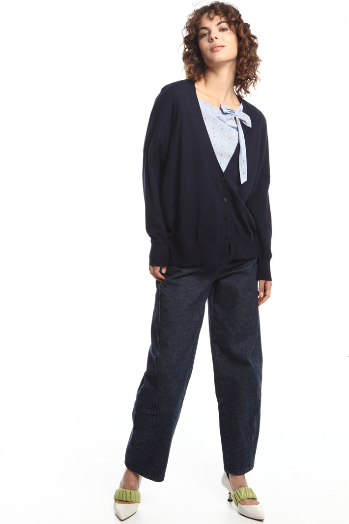 Silk and cotton cardigan Intrend Silk and cotton cardigan Intrend