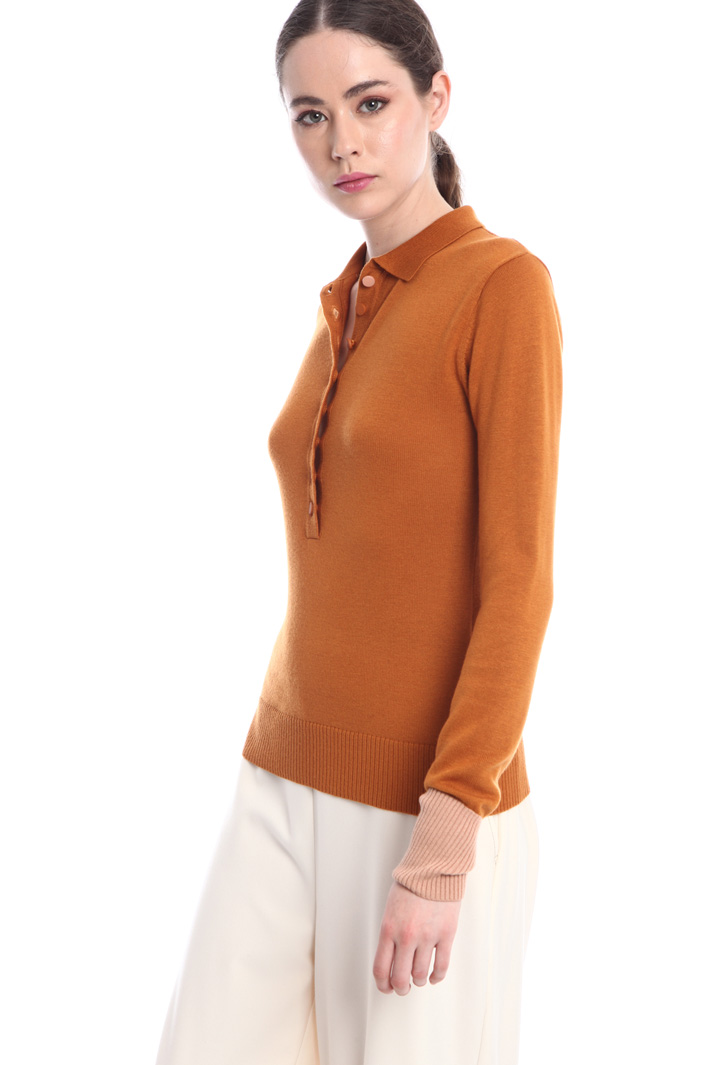 Wool blend polo shirt Intrend Wool blend polo shirt Intrend