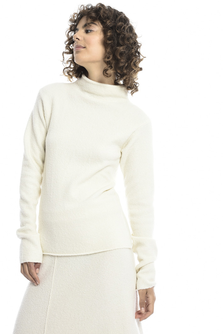 Wool funnel neck sweater Intrend Wool funnel neck sweater Intrend