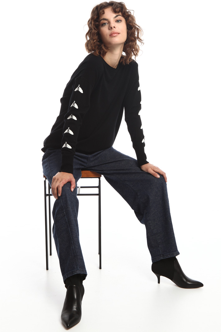 Sweater with intarsia Intrend Sweater with intarsia Intrend