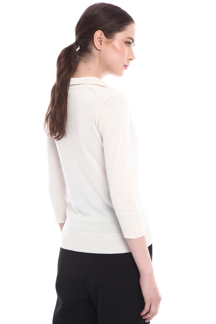 Silk and cotton polo shirt Intrend Silk and cotton polo shirt Intrend