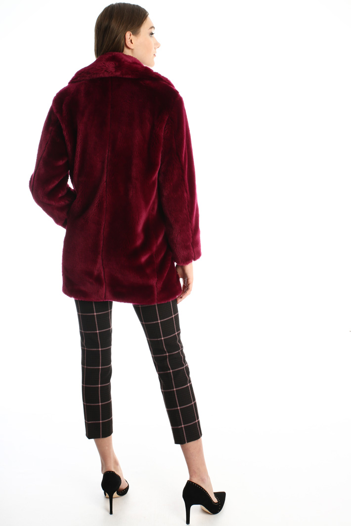 Brushed fur-effect coat Intrend Brushed fur-effect coat Intrend