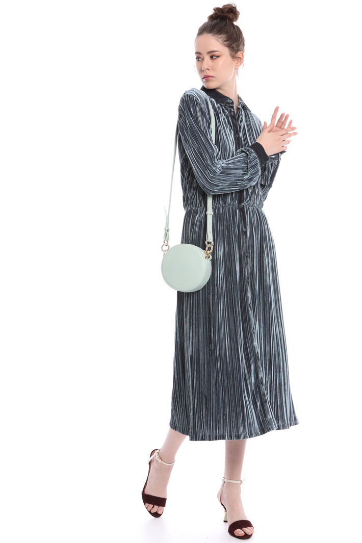 Velvet shirt dress Intrend Velvet shirt dress Intrend