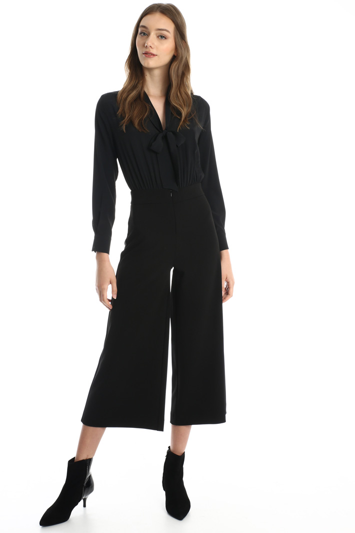 Jersey and crepe jumpsuit Intrend Jersey and crepe jumpsuit Intrend