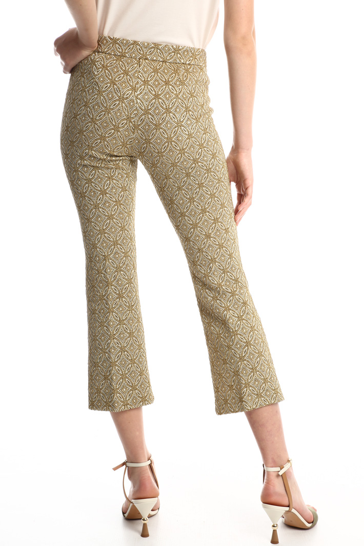 Crop lamé trousers Intrend Crop lamé trousers Intrend
