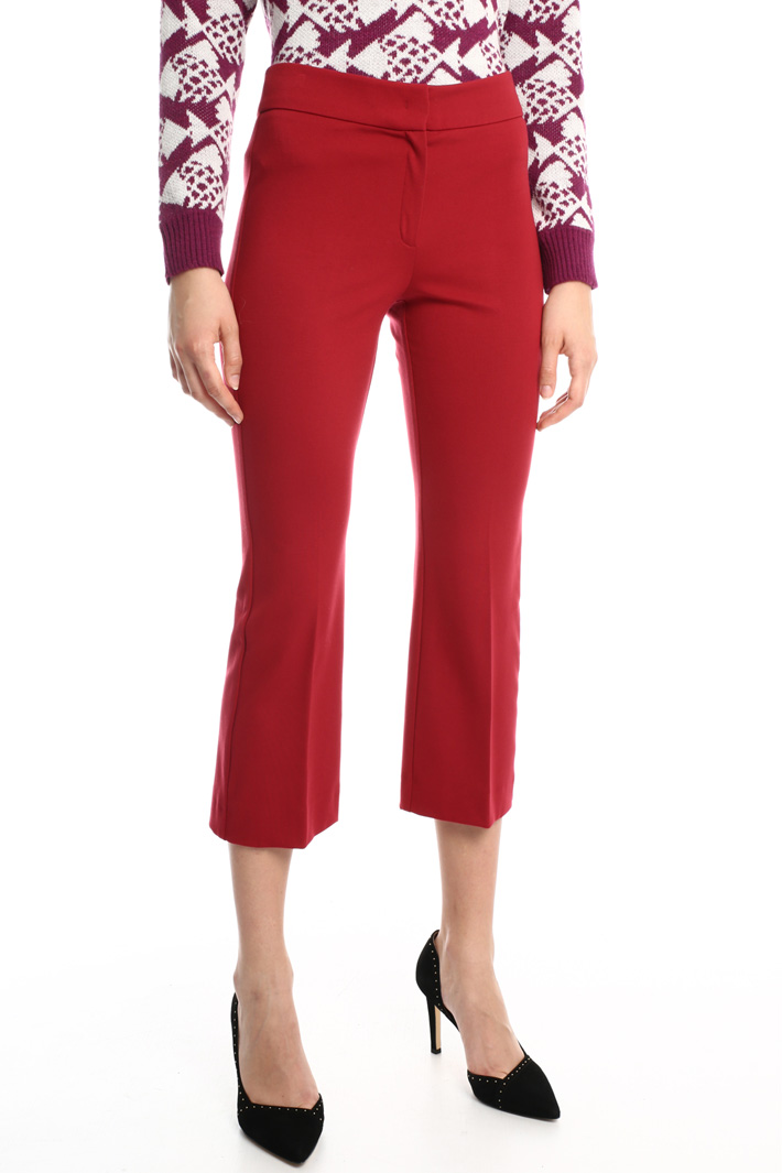 Crop viscose jersey trousers Intrend Crop viscose jersey trousers Intrend