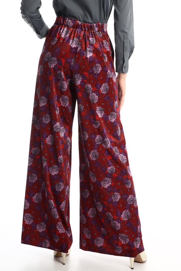 Velvet palazzo trousers Intrend Velvet palazzo trousers Intrend