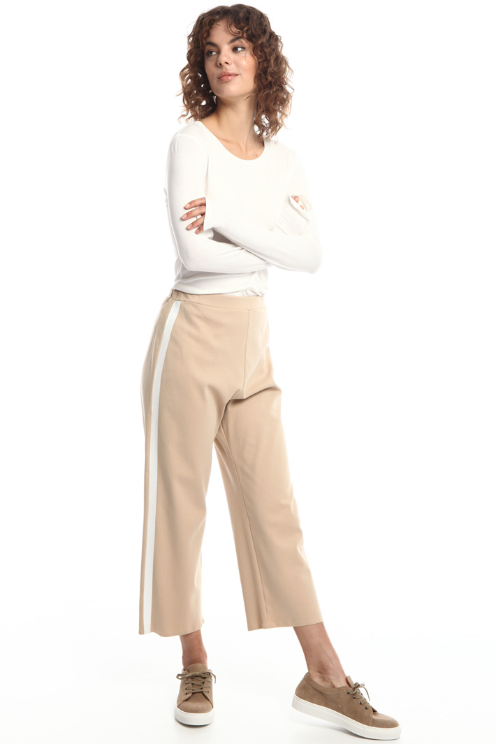 T-shirt with draped insert Intrend T-shirt with draped insert Intrend