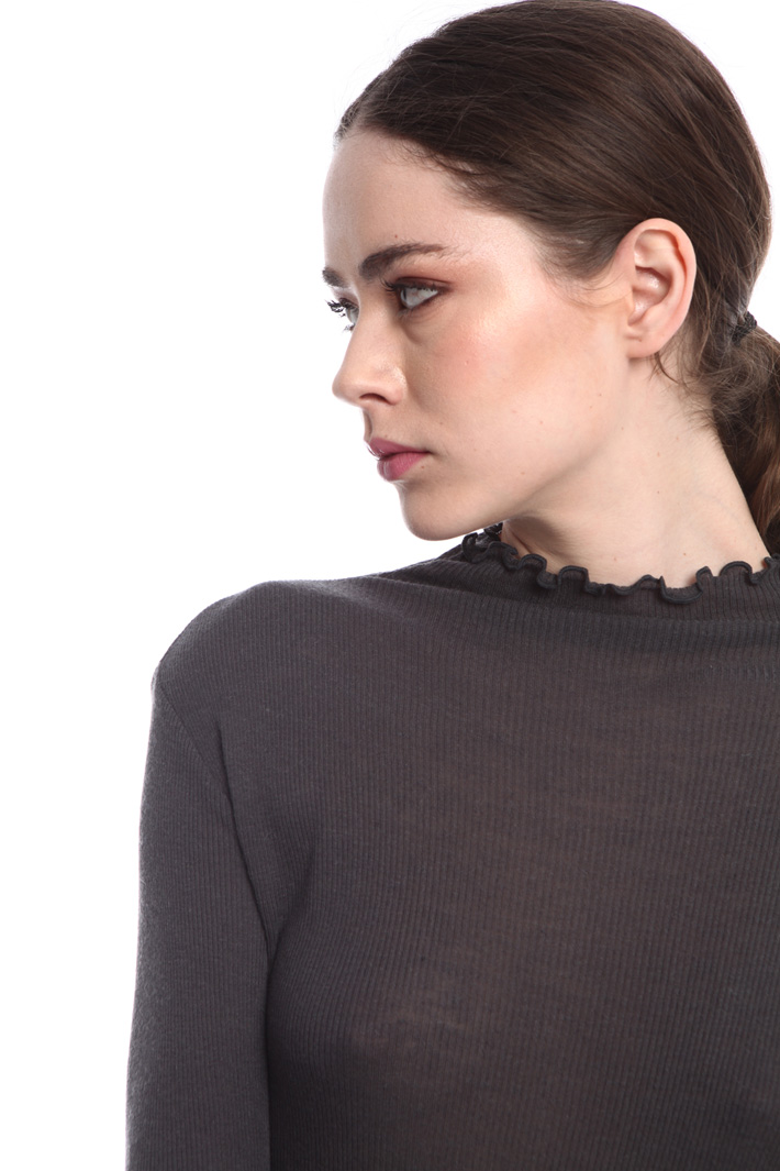Jersey turtleneck sweater Intrend Jersey turtleneck sweater Intrend