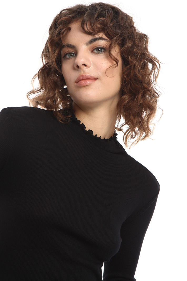 Jersey turtleneck sweater Intrend Jersey turtleneck sweater Intrend