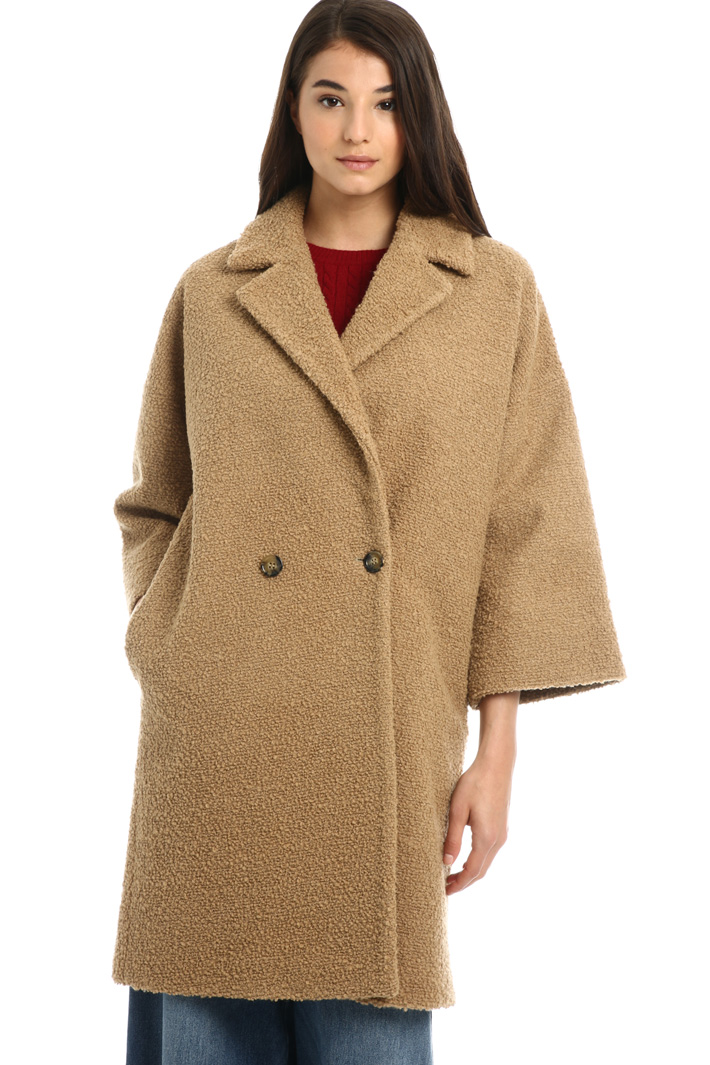 Wool bouclé coat Intrend Wool bouclé coat Intrend