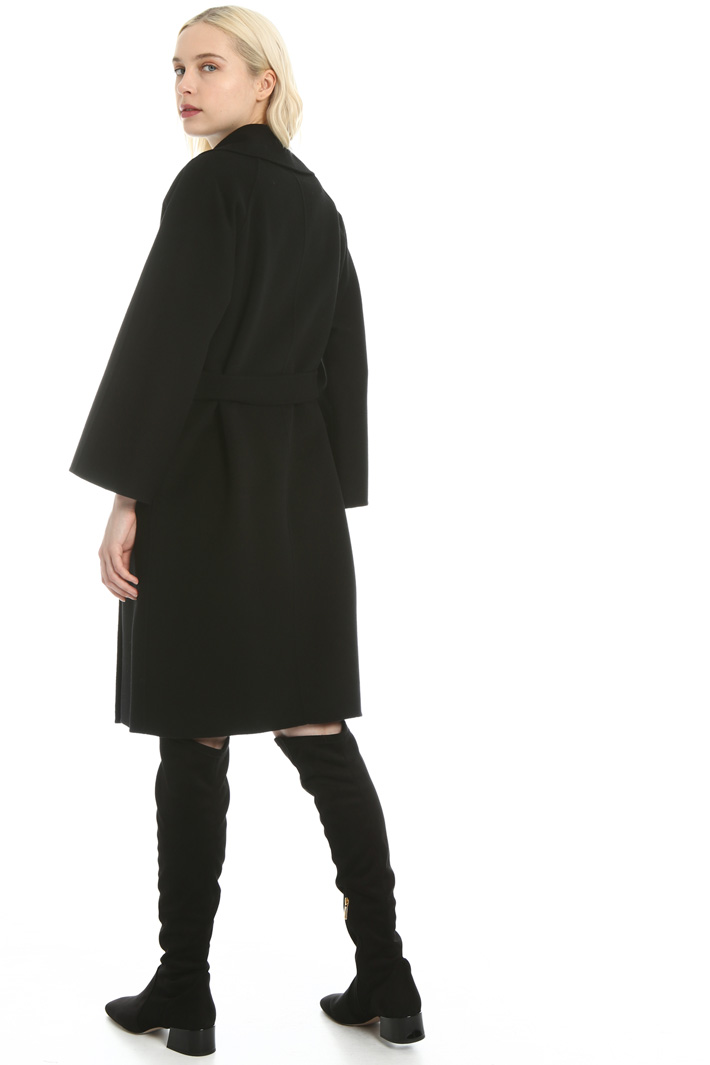 Wrap coat in wool velour Intrend Wrap coat in wool velour Intrend