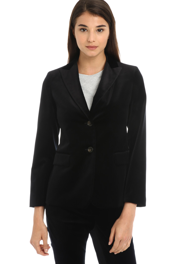 Cotton velvet blazer Intrend Cotton velvet blazer Intrend