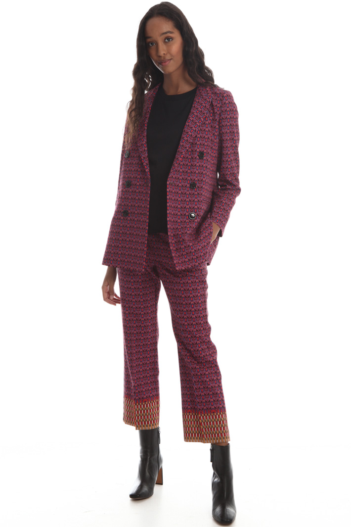 Double-breasted printed blazer Intrend Double-breasted printed blazer Intrend