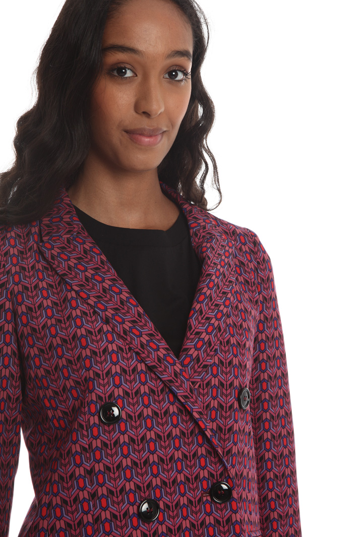 Double-breasted printed blazer Intrend Double-breasted printed blazer Intrend