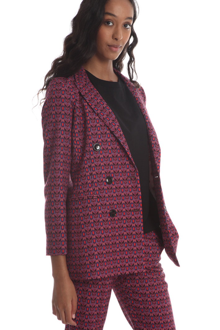 Double-breasted printed blazer Intrend Double-breasted printed blazer Intrend