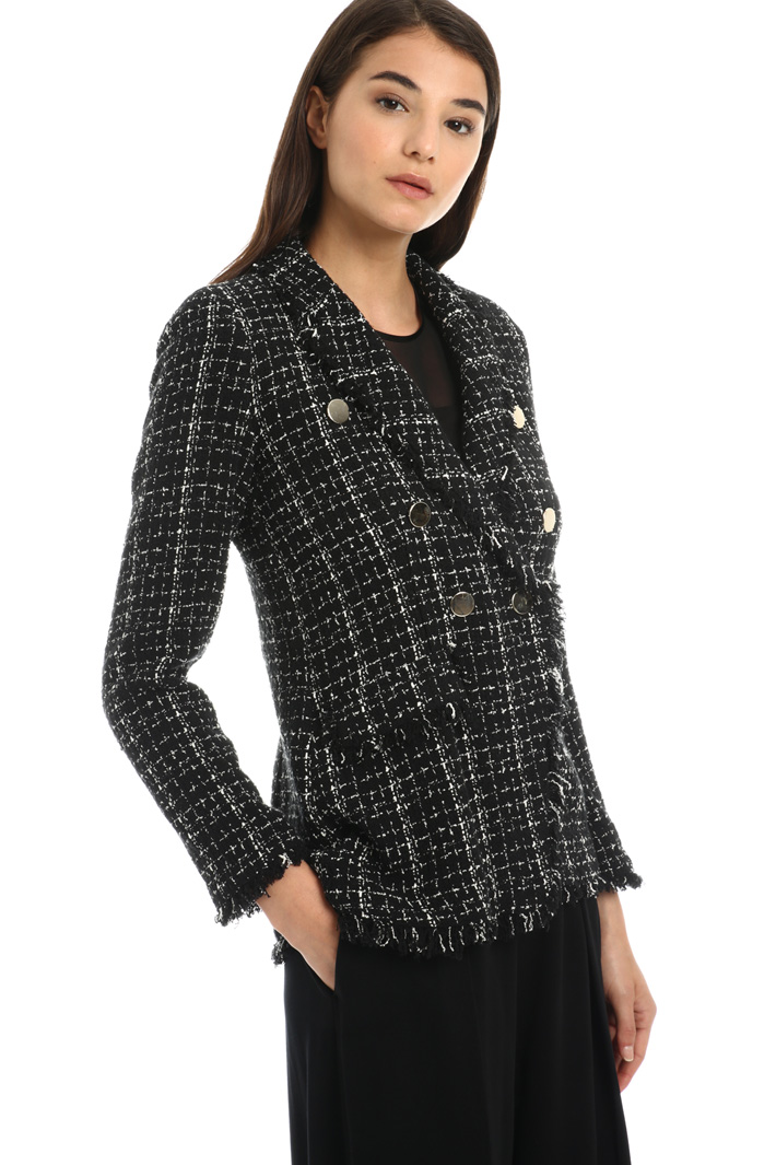 Cotton tweed blazer Intrend Cotton tweed blazer Intrend
