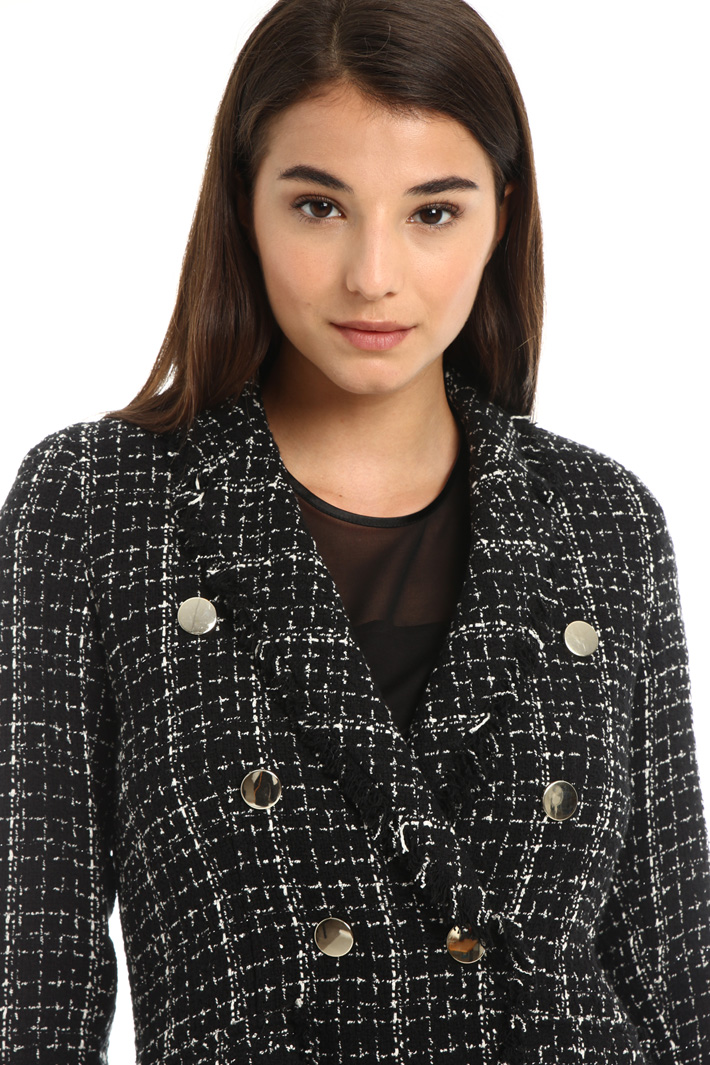Cotton tweed blazer Intrend Cotton tweed blazer Intrend