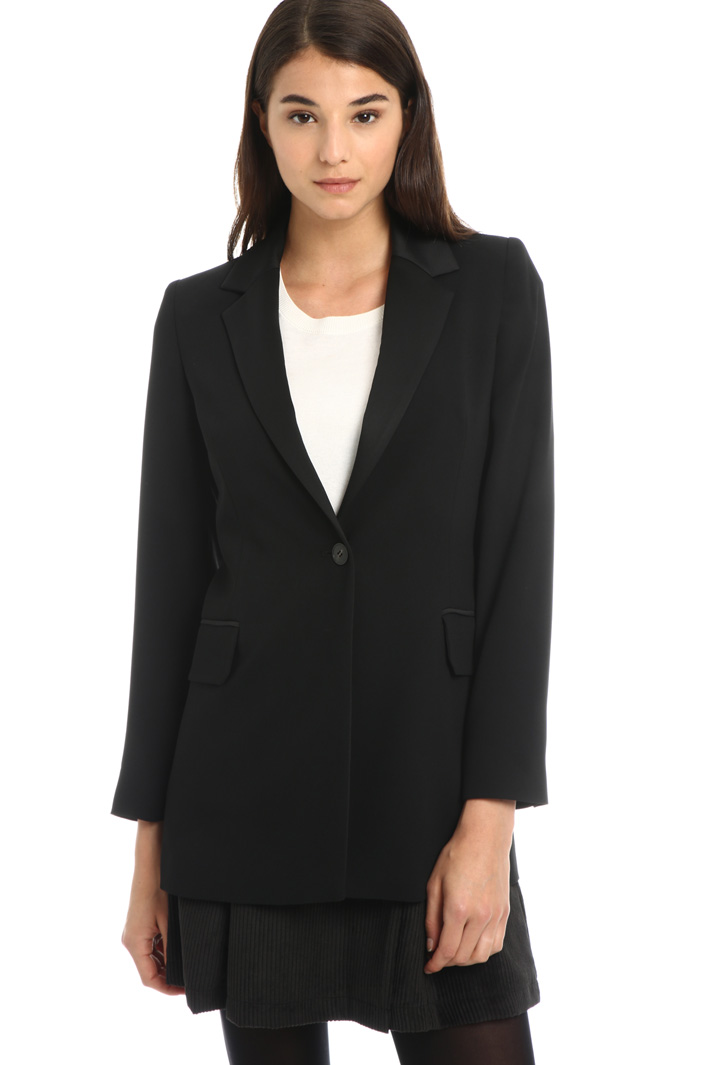 Crepe enver satin blazer Intrend Crepe enver satin blazer Intrend