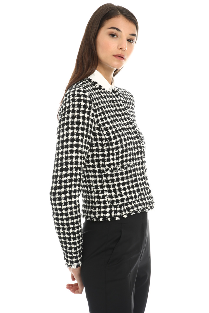 Cotton tweed blazer Intrend Cotton tweed blazer Intrend