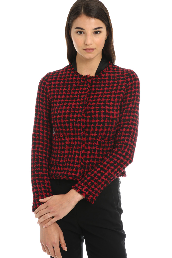 Cotton tweed blazer Intrend Cotton tweed blazer Intrend