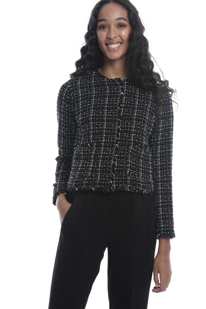 Cotton tweed blazer Intrend Cotton tweed blazer Intrend