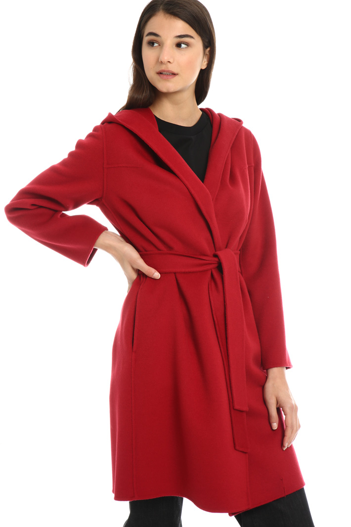 Hooded wool coat Intrend Hooded wool coat Intrend