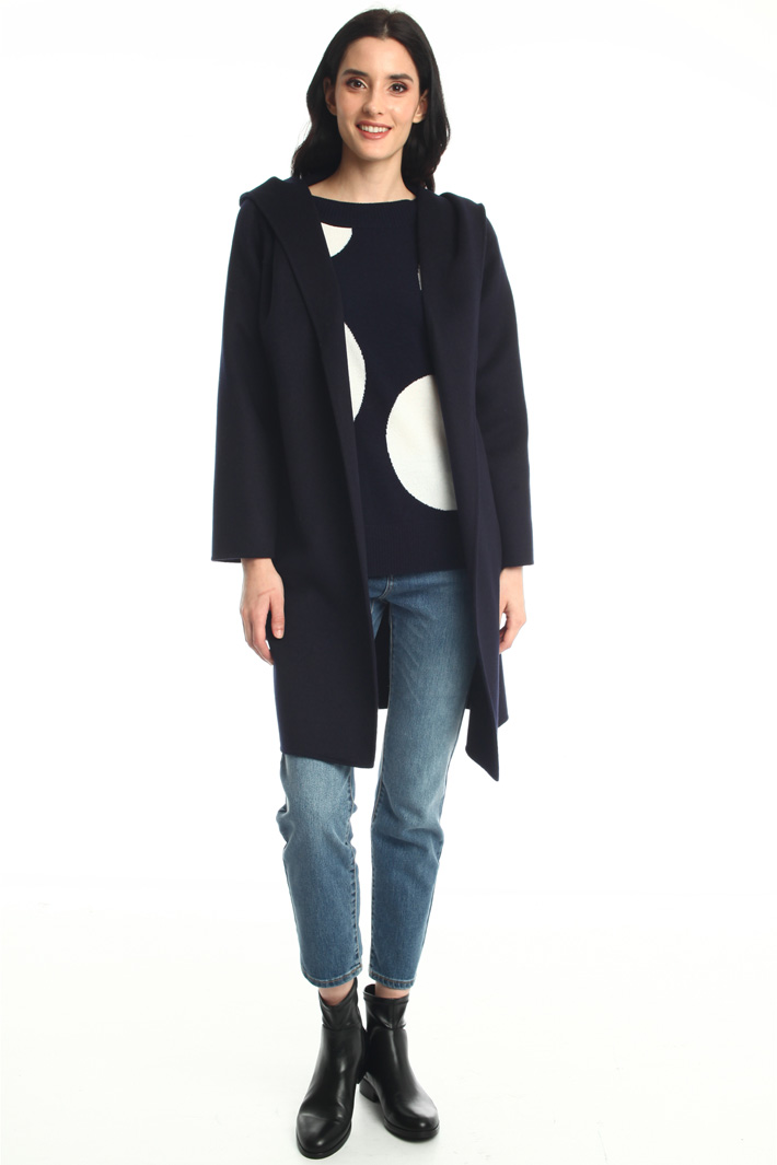 Hooded wool coat Intrend Hooded wool coat Intrend