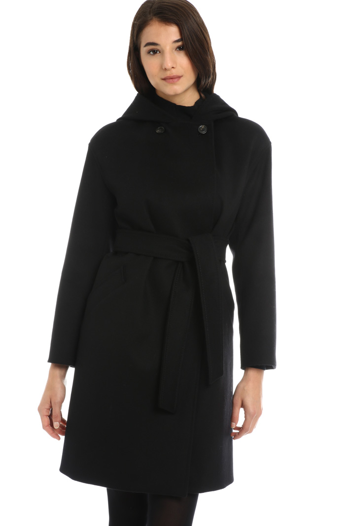 Hooded wool coat Intrend Hooded wool coat Intrend