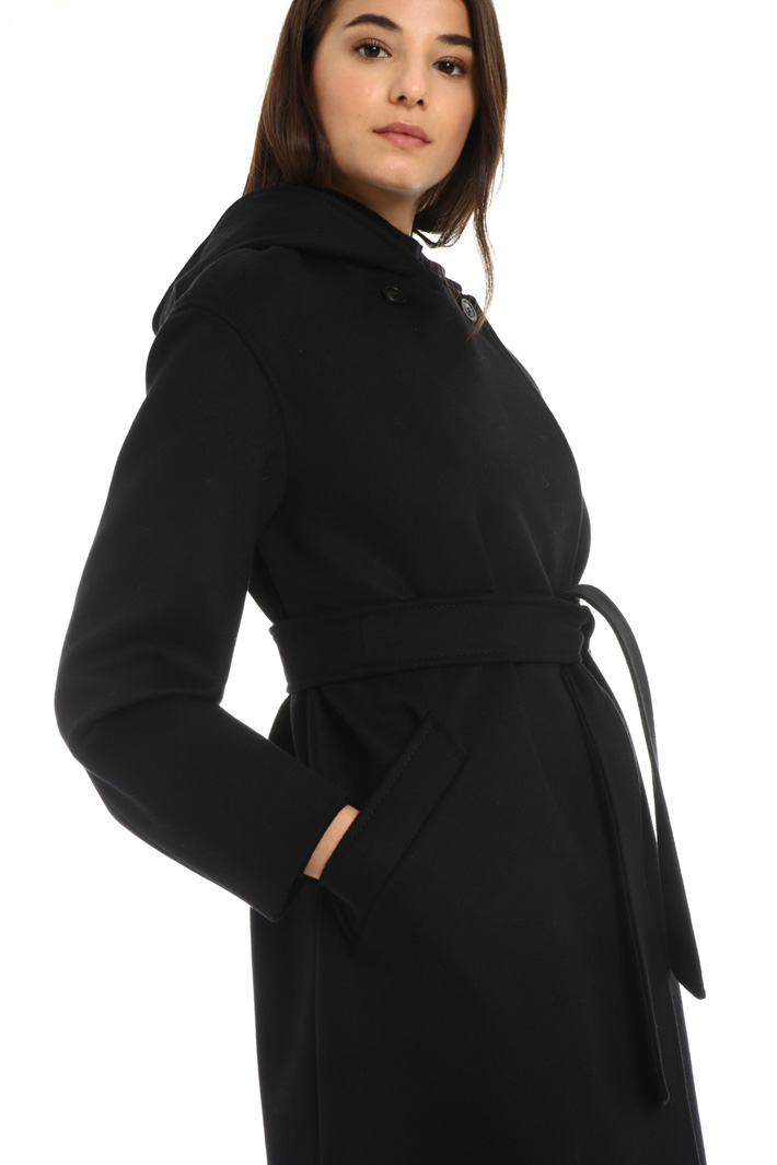 Hooded wool coat Intrend Hooded wool coat Intrend