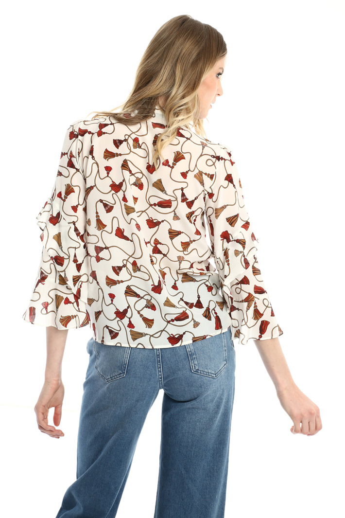 Frilled silk shirt Intrend Frilled silk shirt Intrend