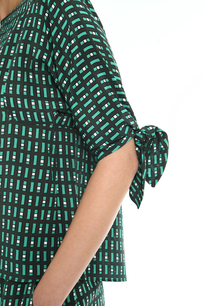 Blouse in printed cotton crepe Intrend Blouse in printed cotton crepe Intrend