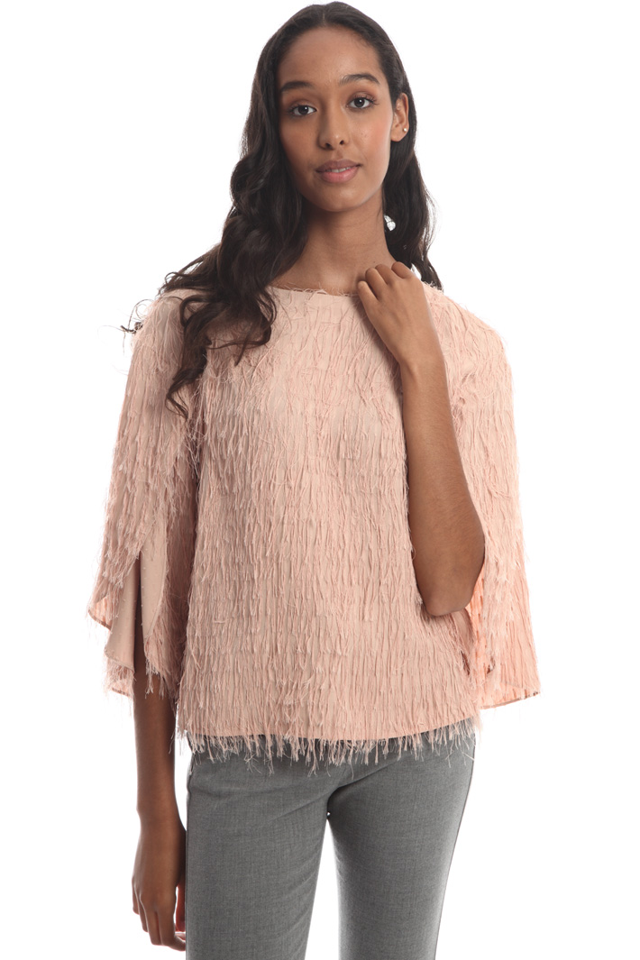 Fil coupé viscose blouse Intrend Fil coupé viscose blouse Intrend