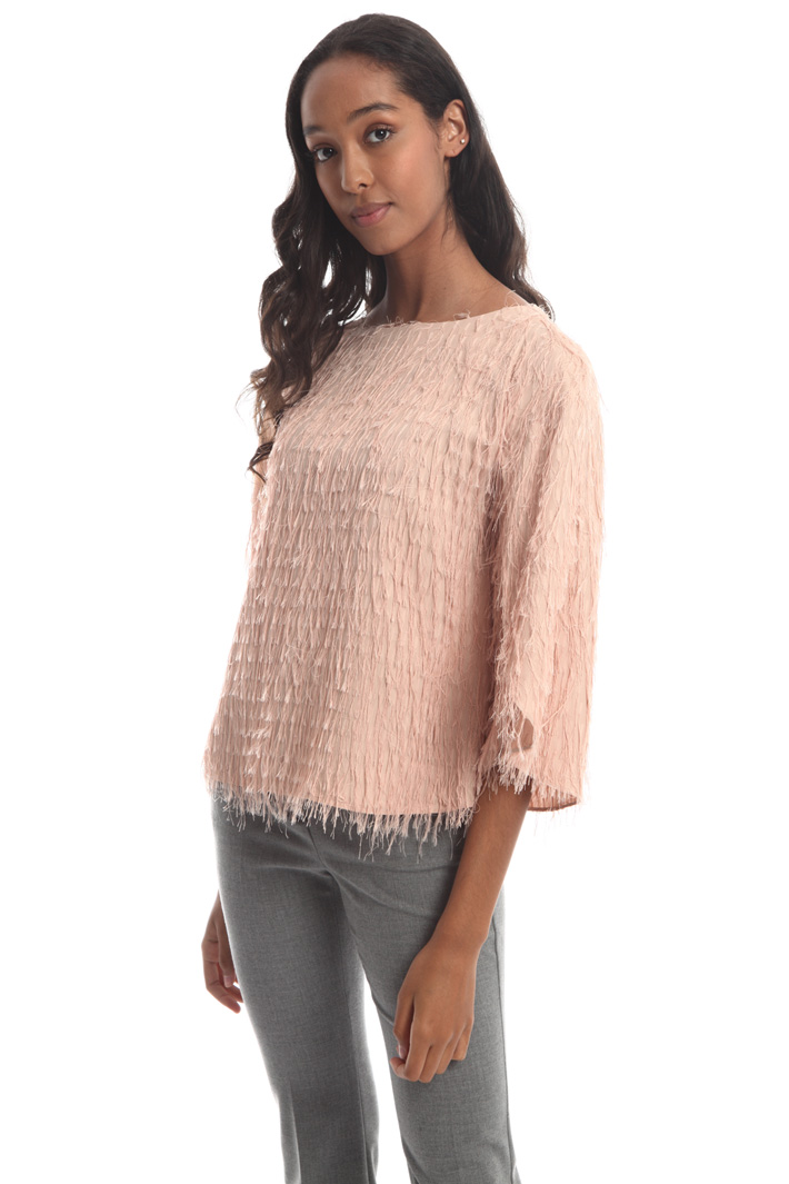 Fil coupé viscose blouse Intrend Fil coupé viscose blouse Intrend