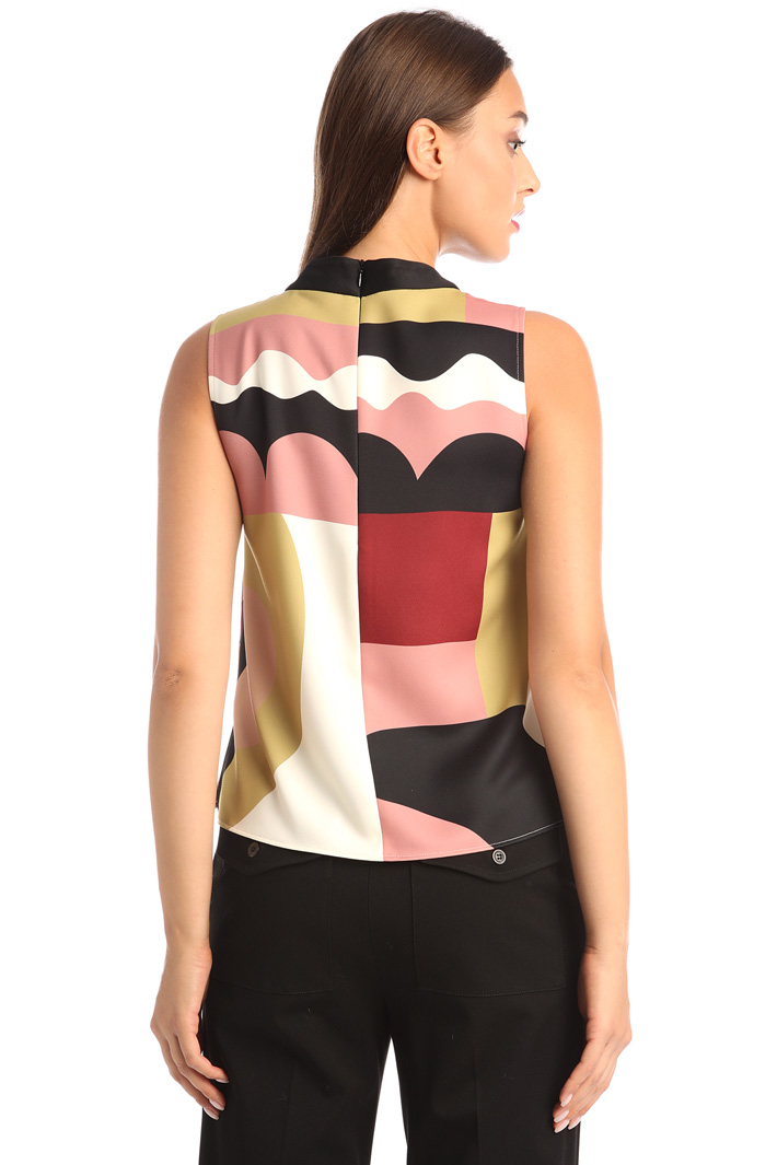 Printed satin top Intrend Printed satin top Intrend