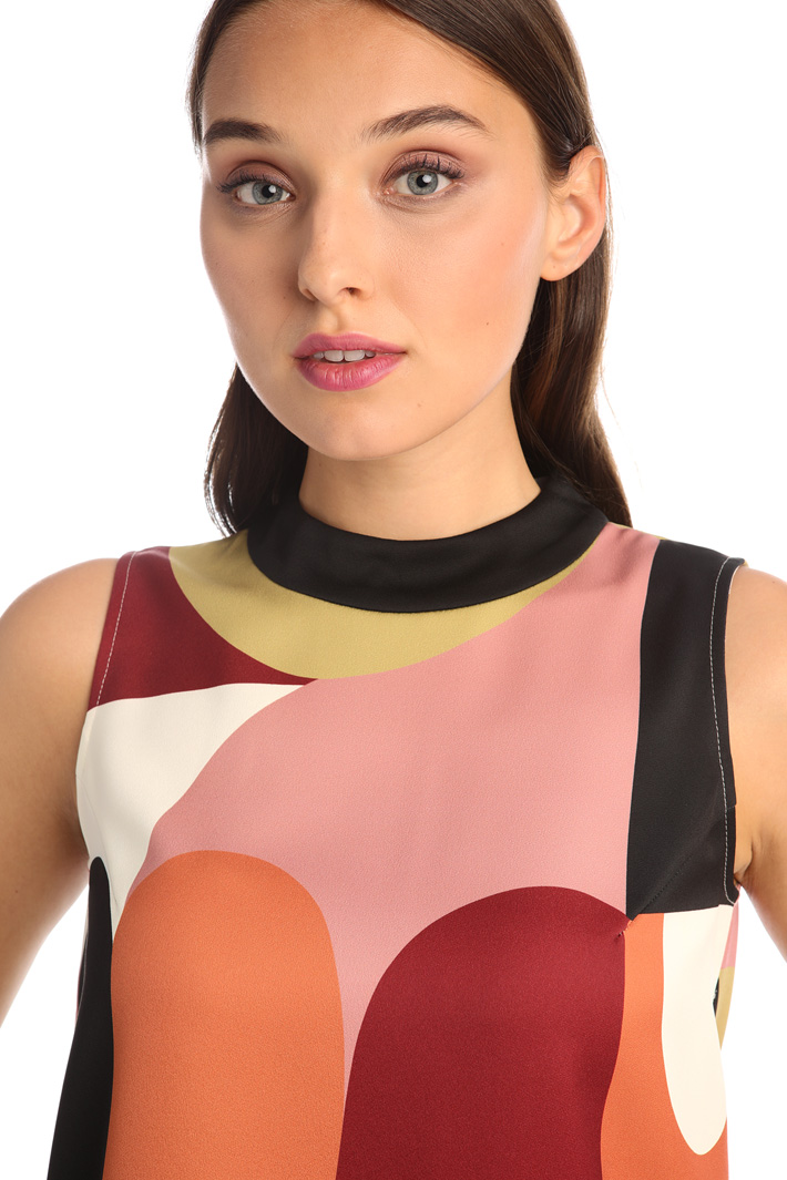 Printed satin top Intrend Printed satin top Intrend